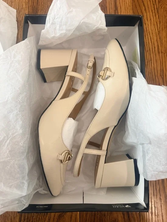 DUNE LONDON Cassie Snaffle-Trim Slingback in Ecru - Picture 6 of 6